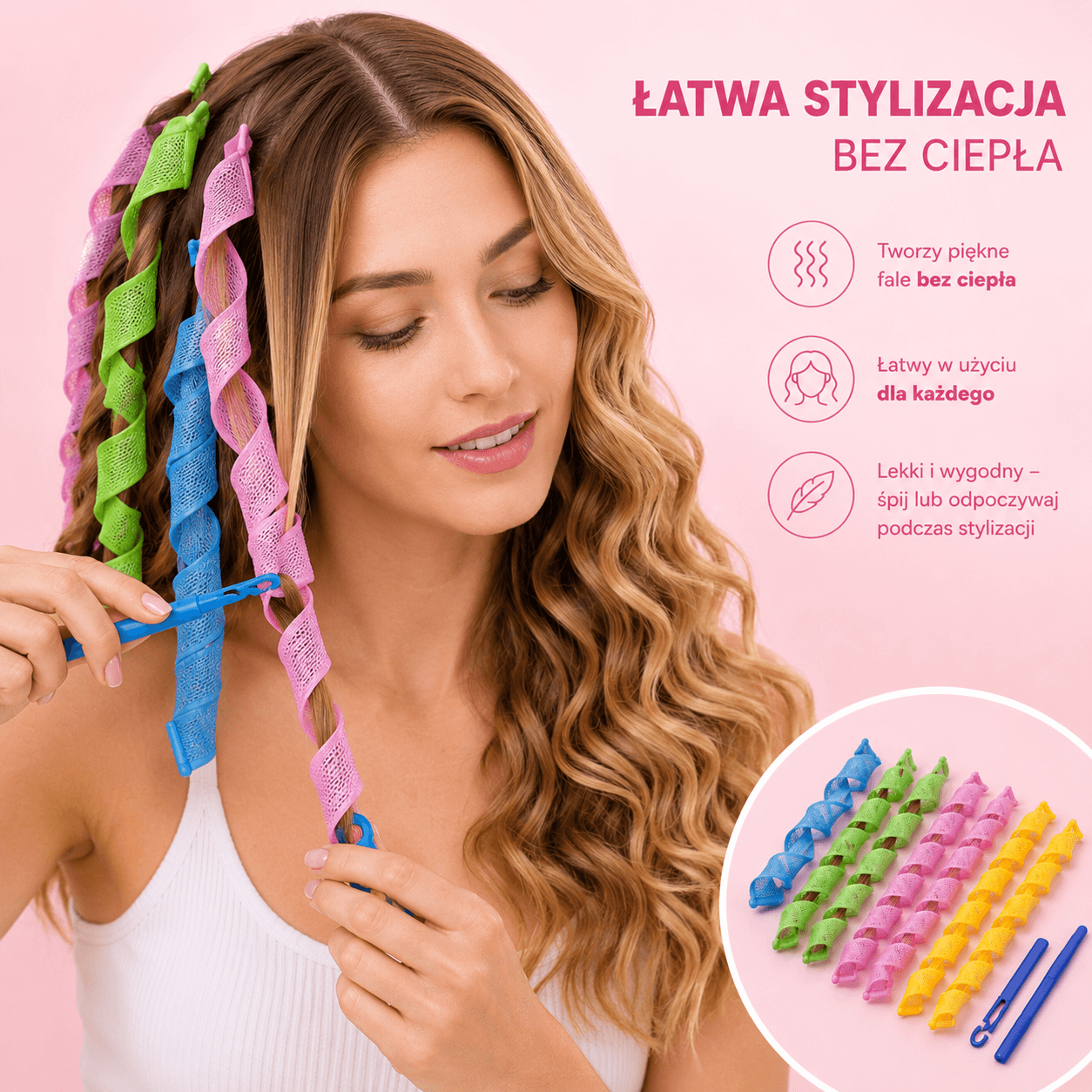 MagicCurl - Papiloty, zestaw 12 sztuk
